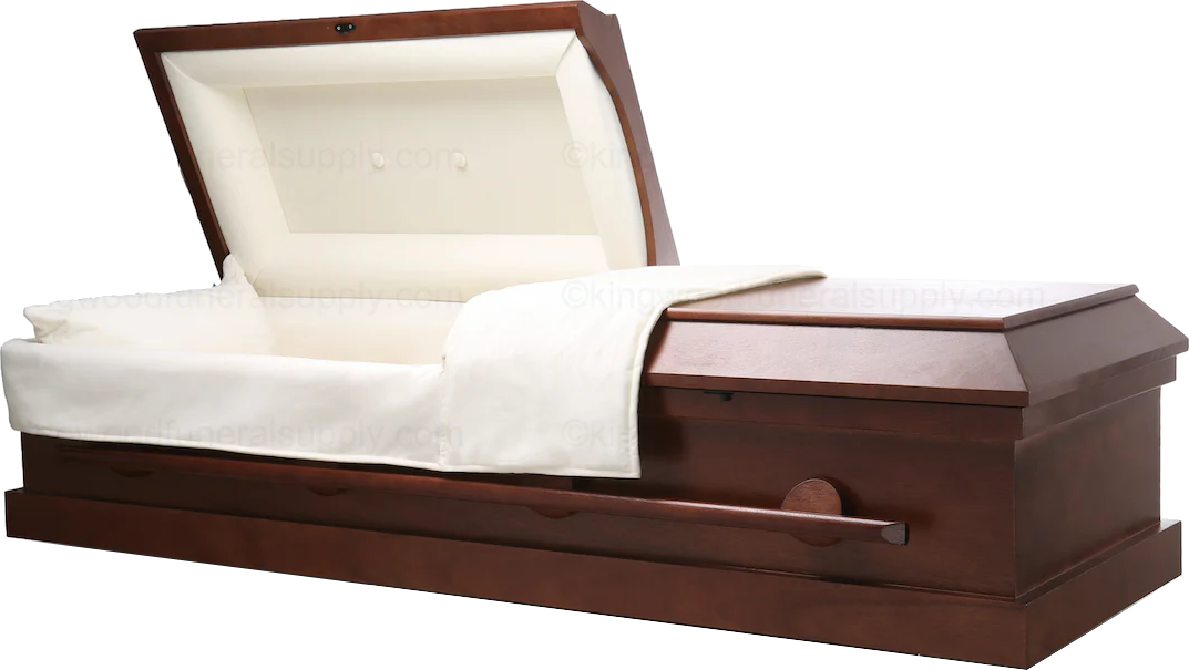 Cheap Casket, Wood Casket Front view