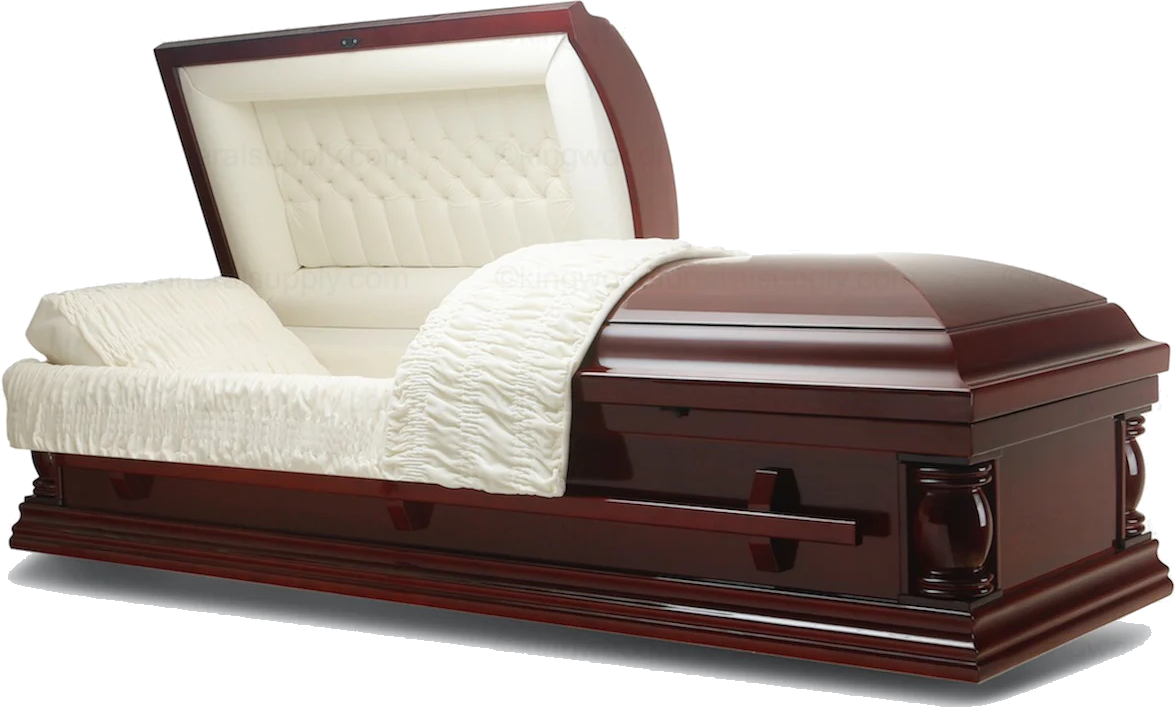Cheap Casket, Wood Casket Front view