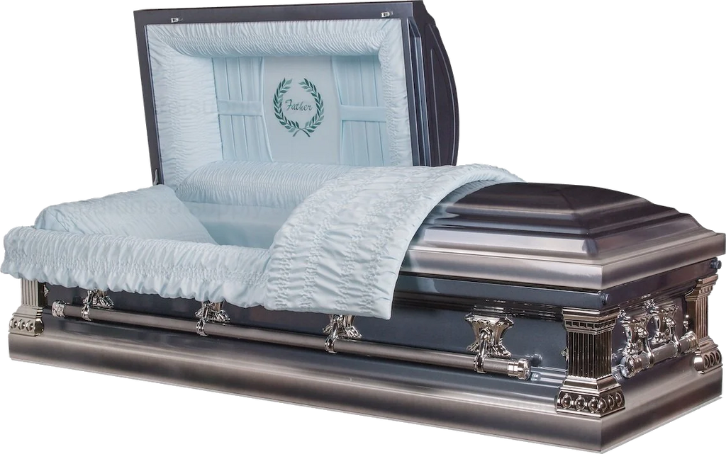 Cheap Casket, Metal Casket Front view