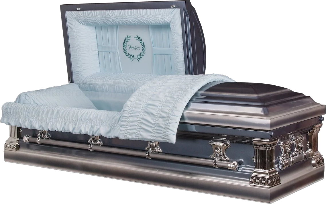 Cheap Casket, Metal Casket Front view