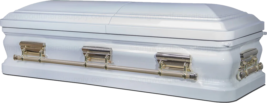 Cheap Casket, Metal Casket Front view closed