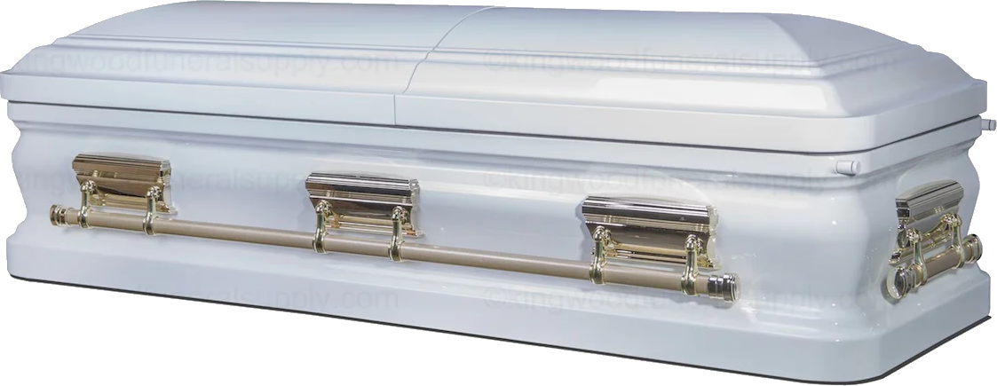 Cheap Casket, Metal Casket Front view closed