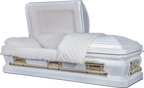 Cheap Casket, Metal Casket Front view