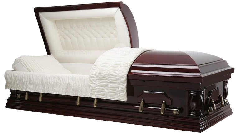 Cheap Casket, Wood Casket Front view