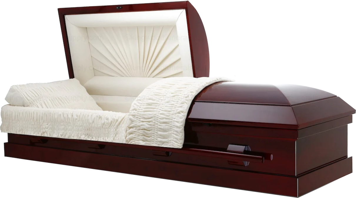 Cheap Casket, Wood Casket Front view
