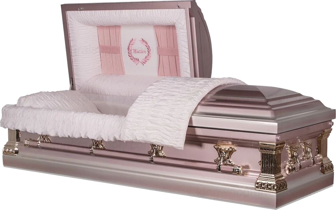 Cheap Casket, Metal Casket Front view