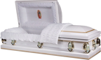Cheap Casket, Metal Casket Front view