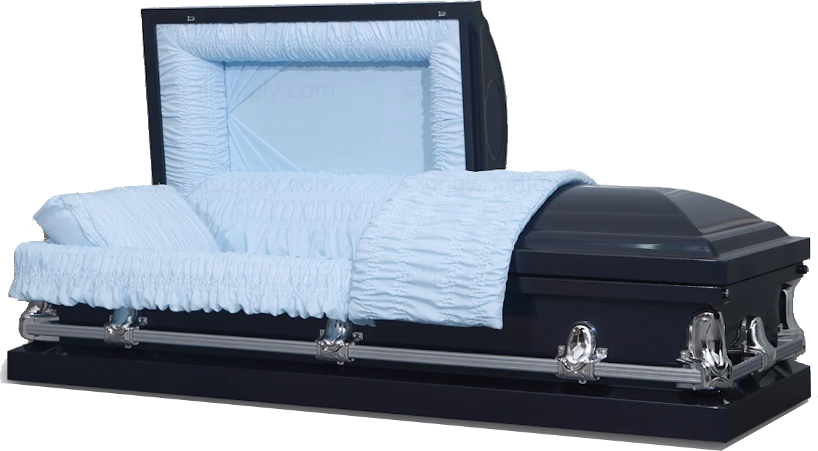 Cheap Casket, Metal Casket Front view