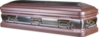 Cheap Casket, Metal Casket Front view closed