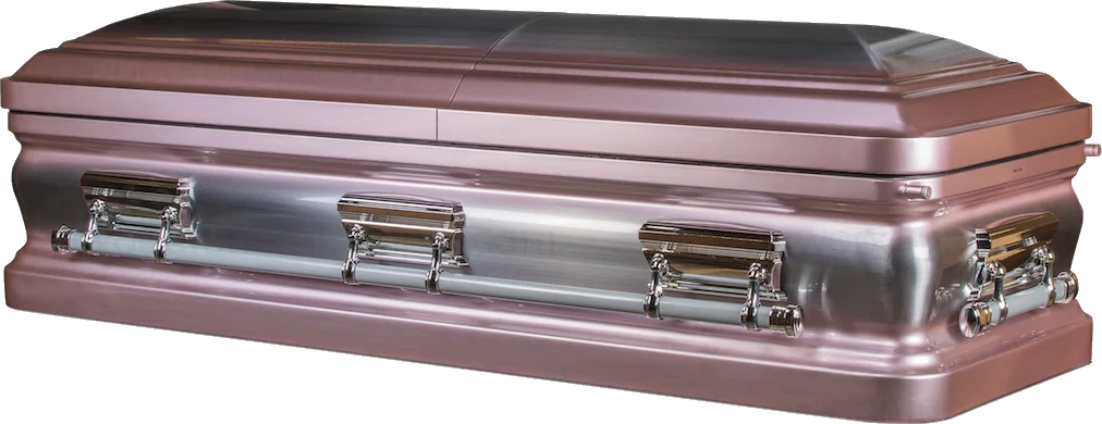Cheap Casket, Metal Casket Front view closed