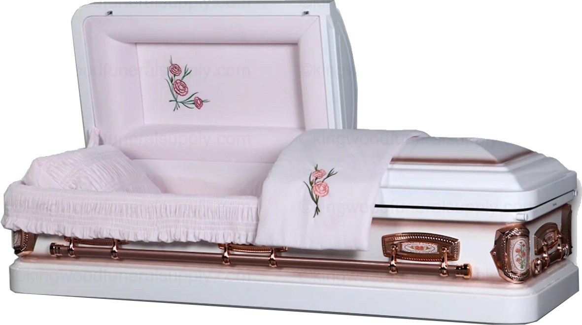 Cheap Casket, Metal Casket Front view