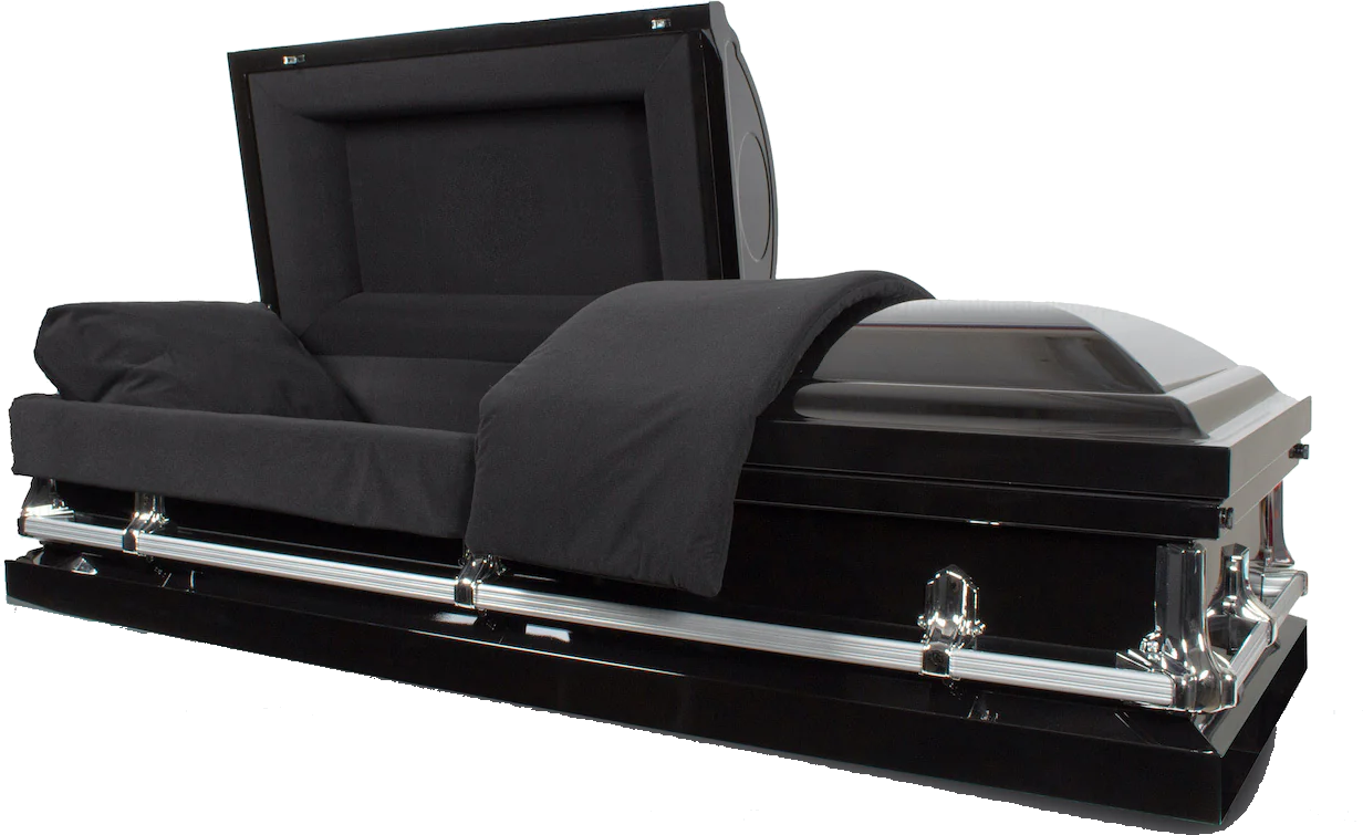 Cheap Casket, Metal Casket Front view