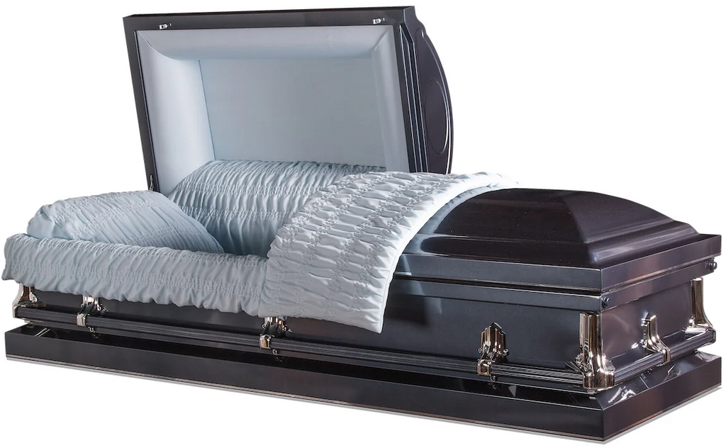 Cheap Casket, Metal Casket Front view