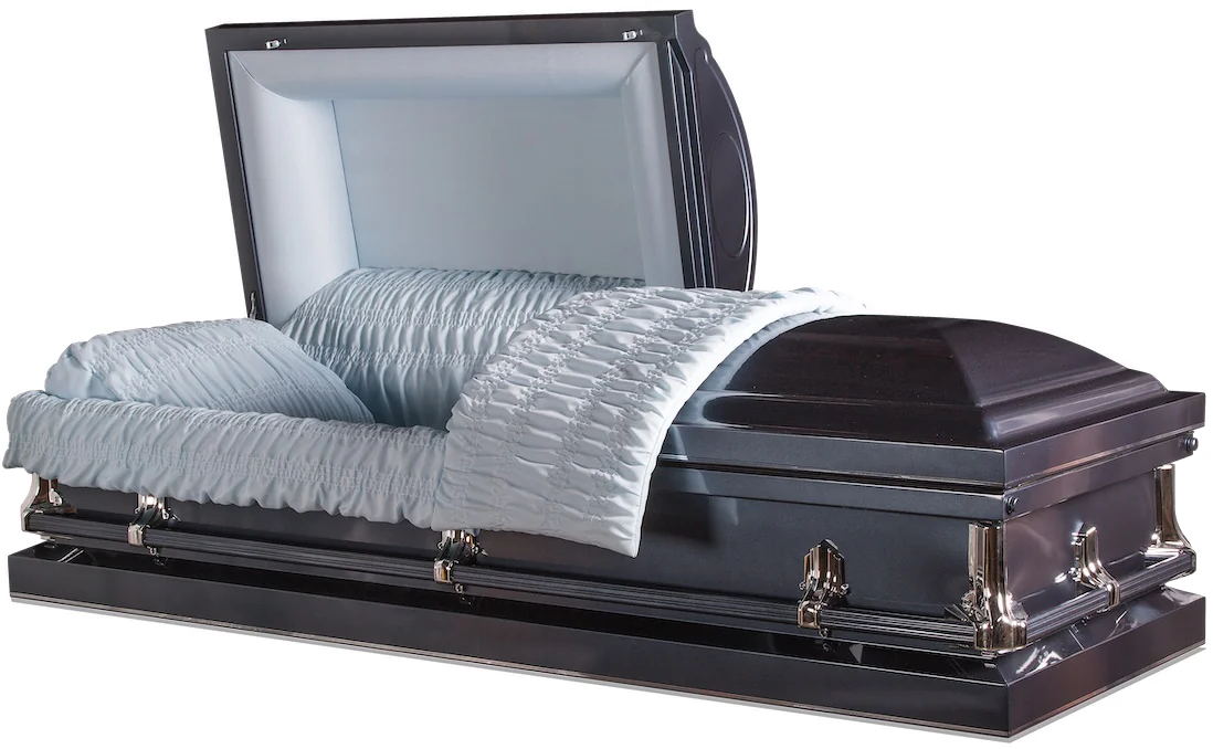Cheap Casket, Metal Casket Front view