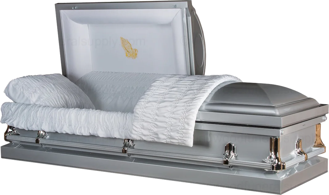 Cheap Casket, Metal Casket Front view