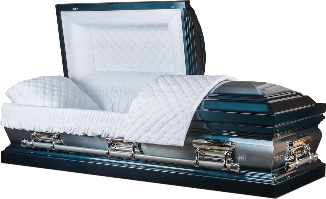 Cheap Casket, Metal Casket Front view