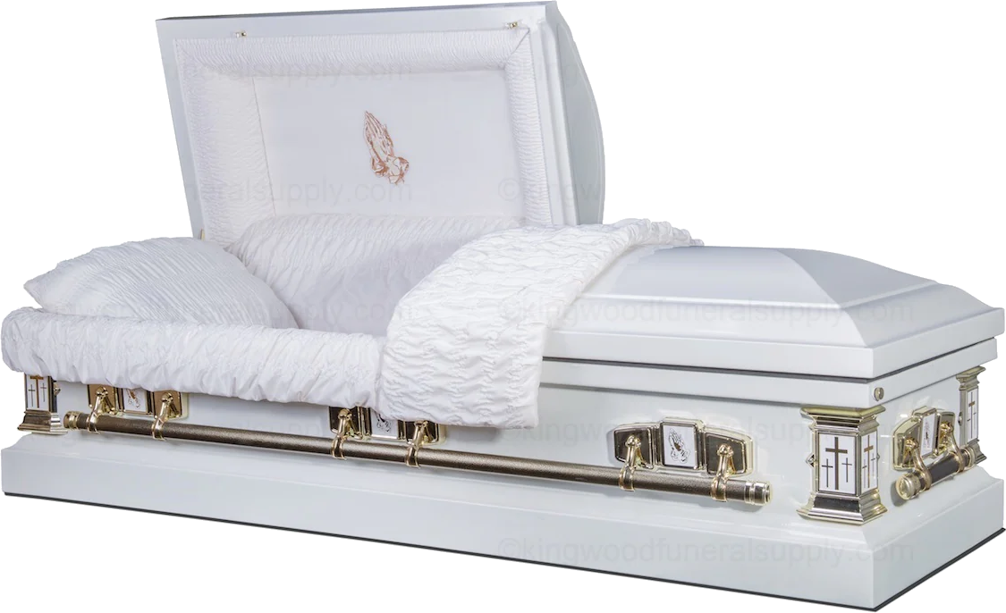 Cheap Casket, Metal Casket Front view