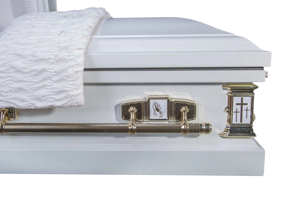 Cheap Casket, Metal Casket side view